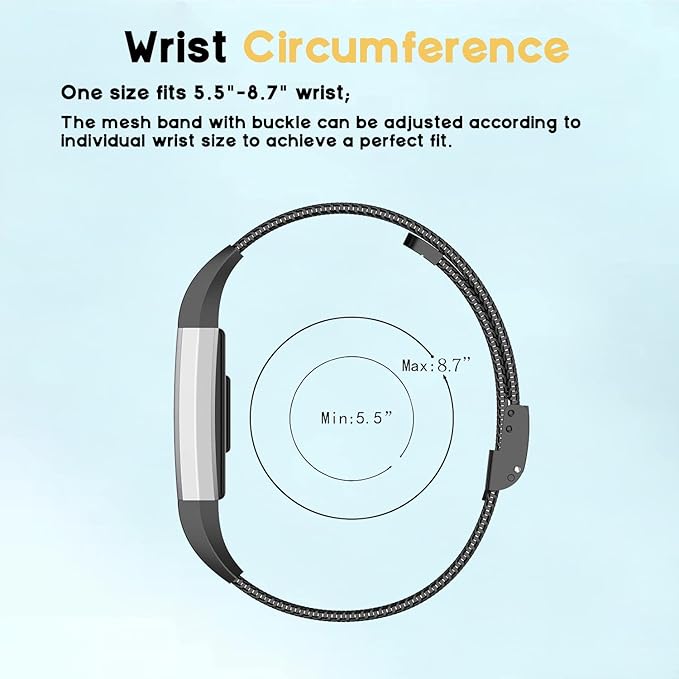 Fitbit Charge 2 Strap Replacement Black