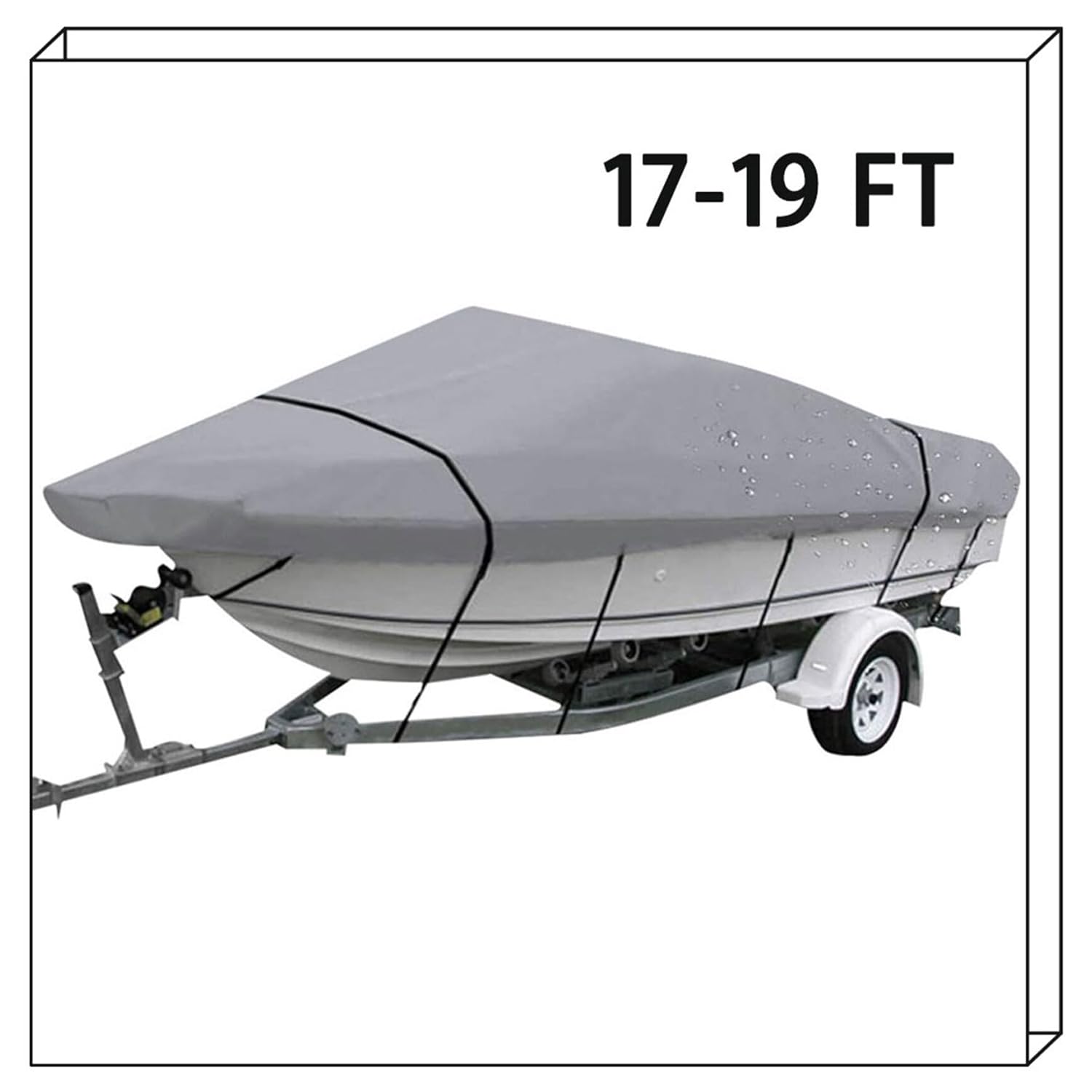 17" to 19" Boat Cover 600D Polyester