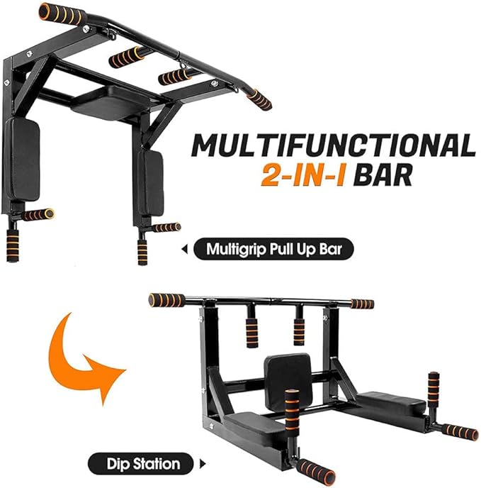Wall Mount Pull Up Bar Training Chin Up Bar