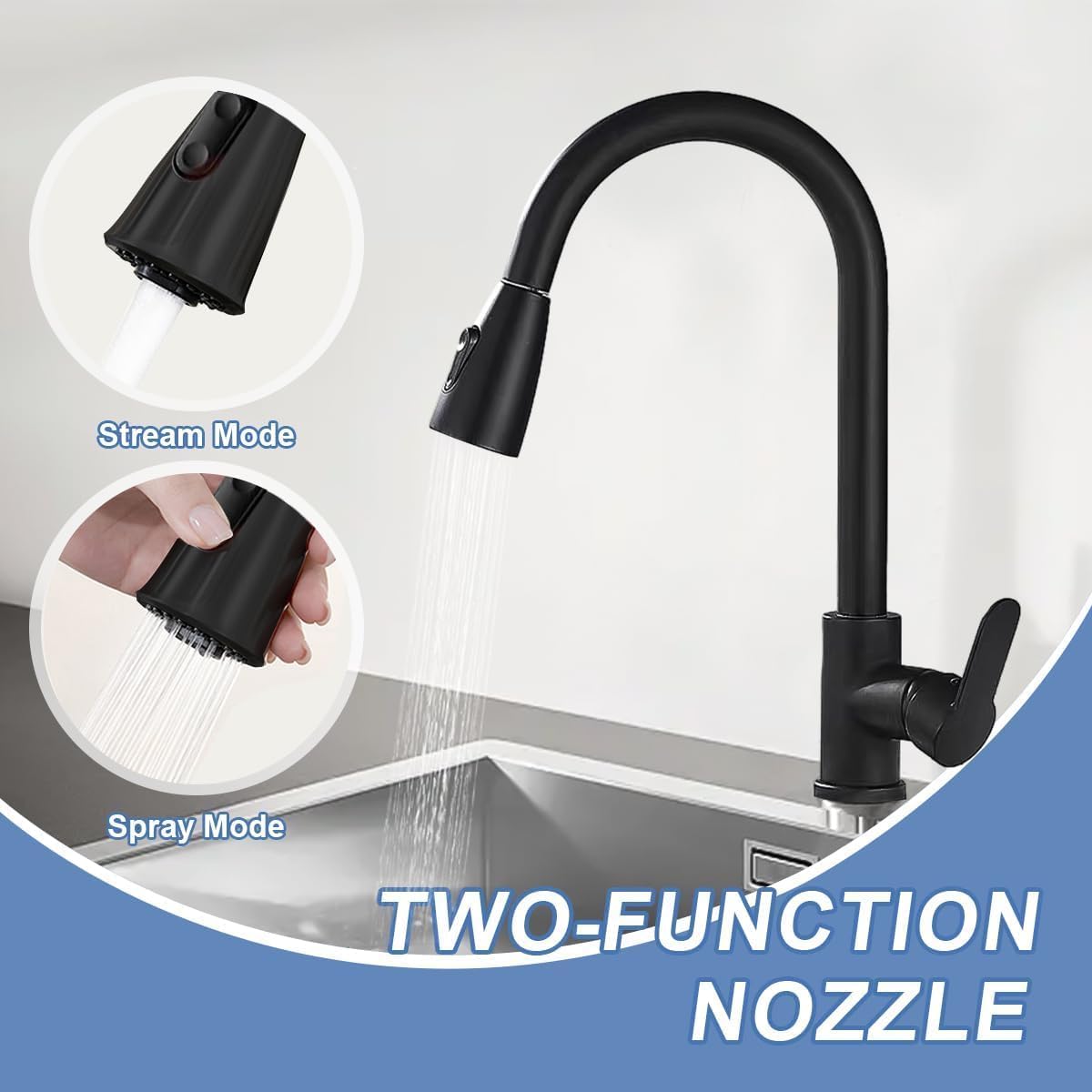 Kitchen Mixer Tap Faucet - Laundry Bathroom Sink