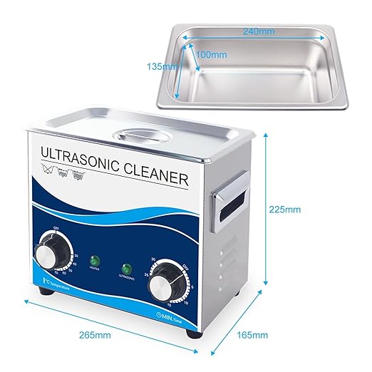 Heated Ultrasonic Cleaner 3.2L Ultrasonic