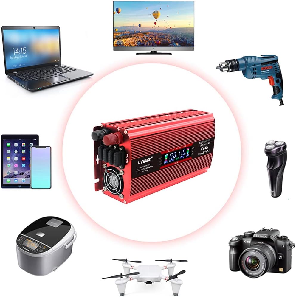 12V Power Inverter 1600W Car Inverter