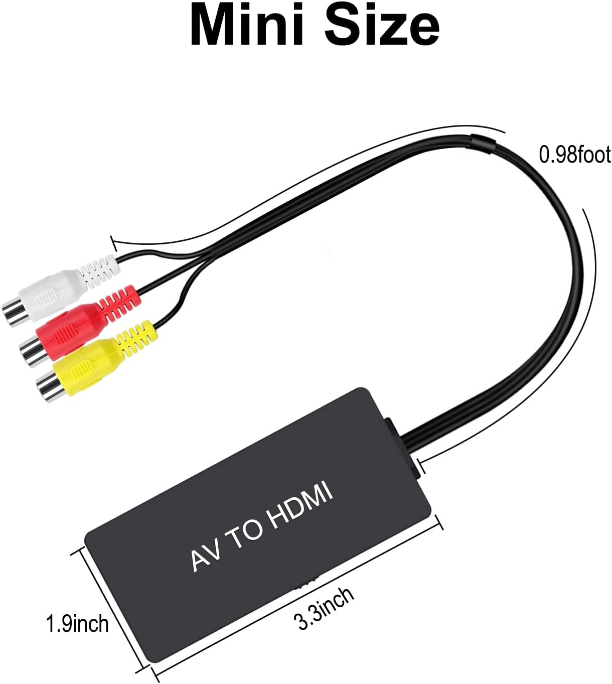 RCA to HDMI Adapter AV to HDMI Adapter