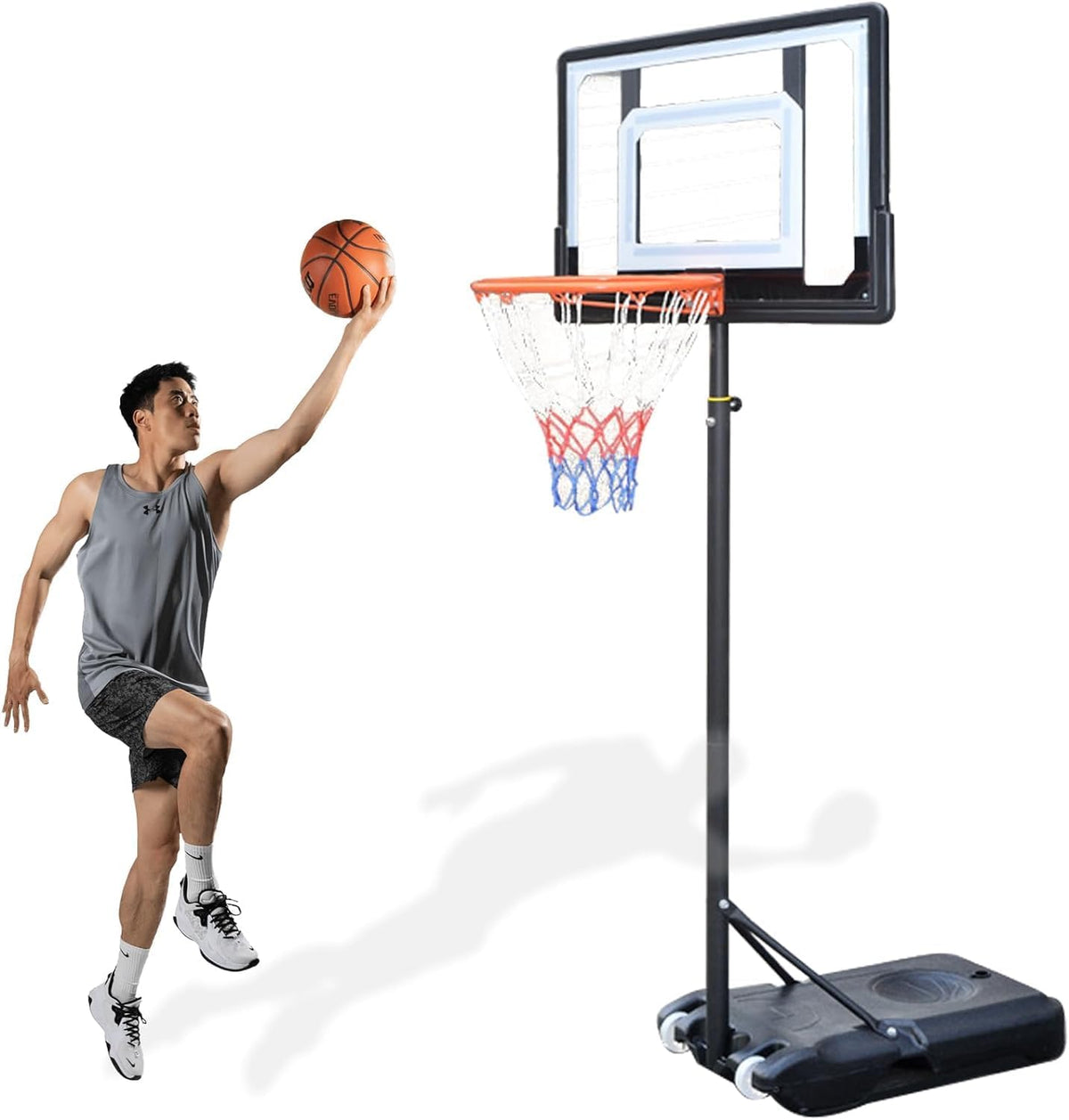 Portable Basketball Hoop Stand – 2.1m Adjustable Height