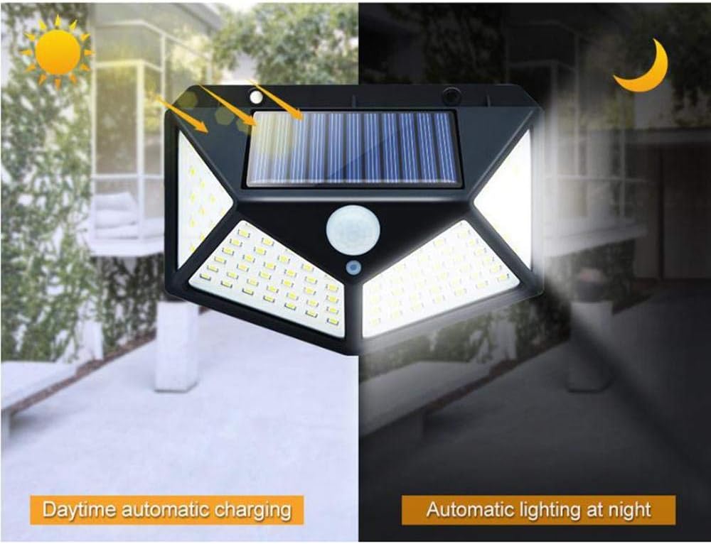 114 LED Solar Motion Outdoor Wall Light Automatic Light