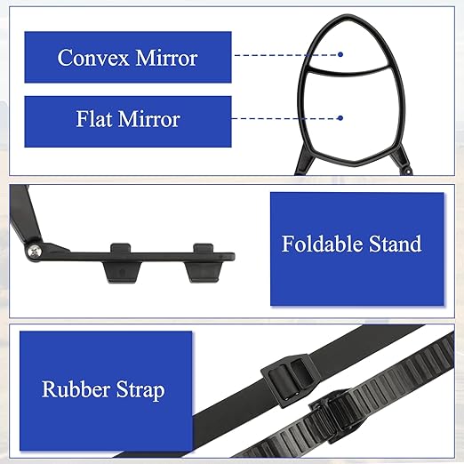 Car Rearview Clamp-On Towing Mirrors
