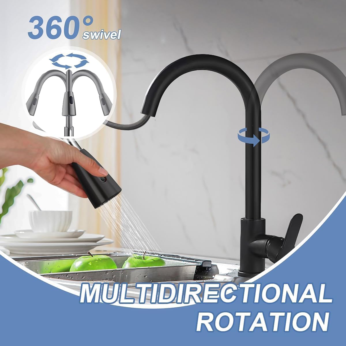 Kitchen Mixer Tap Faucet - Laundry Bathroom Sink