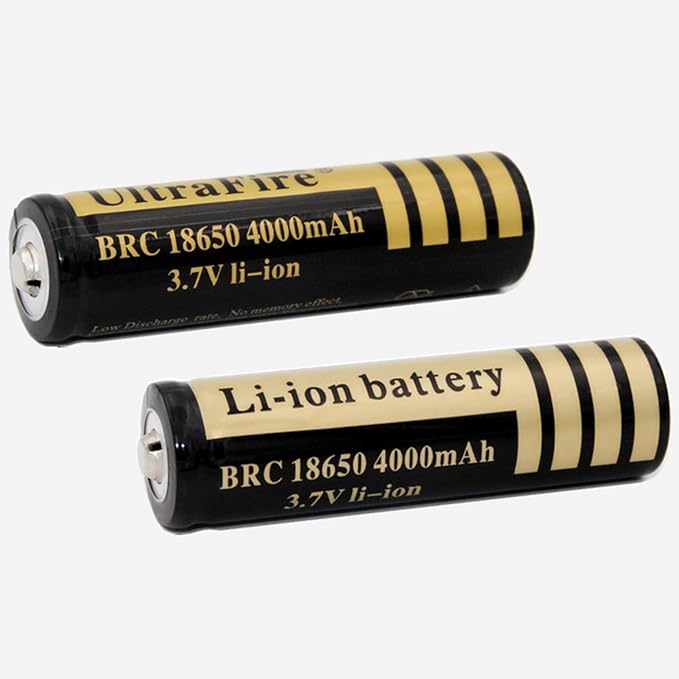 2 x 18650 Battery Rechargeable Battery