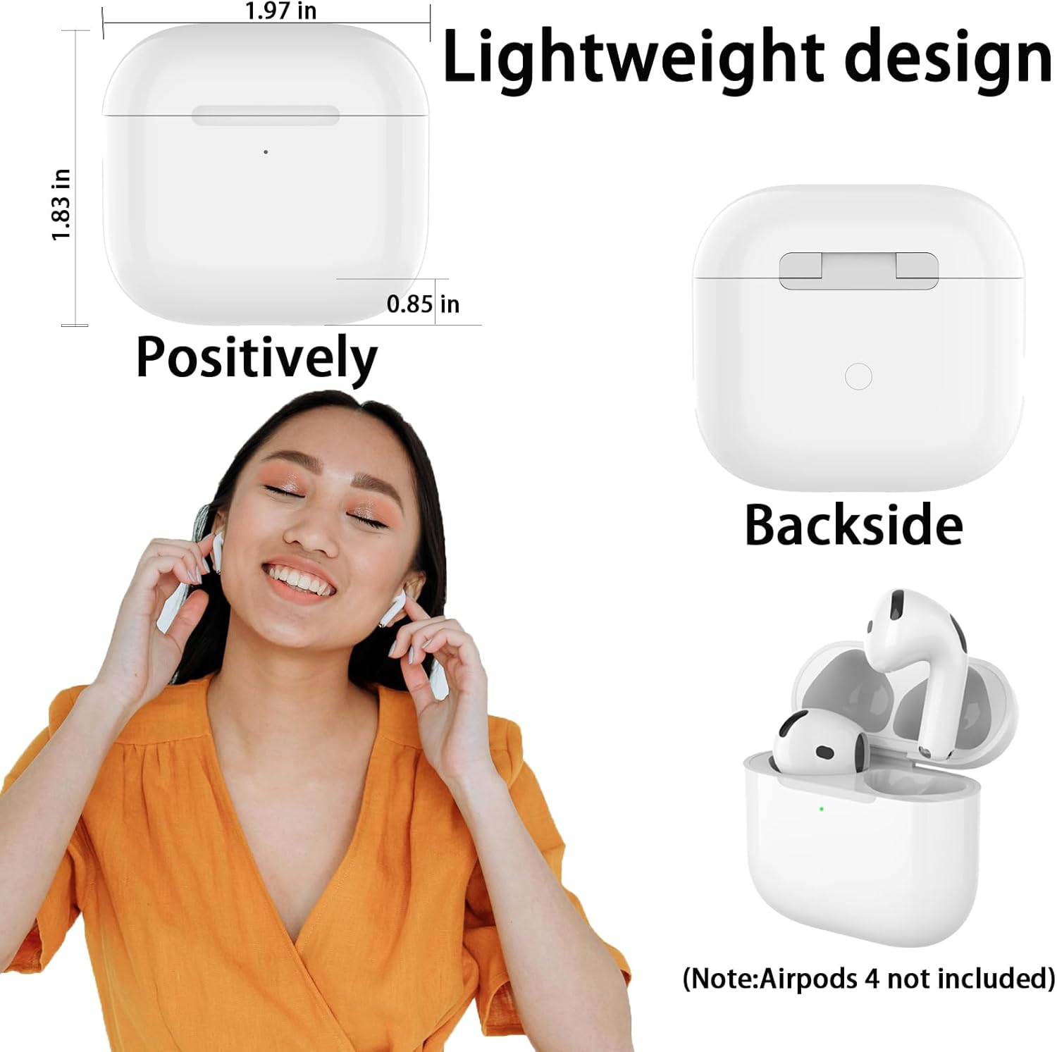 Replacement Wireless Charging Case for AirPods 4