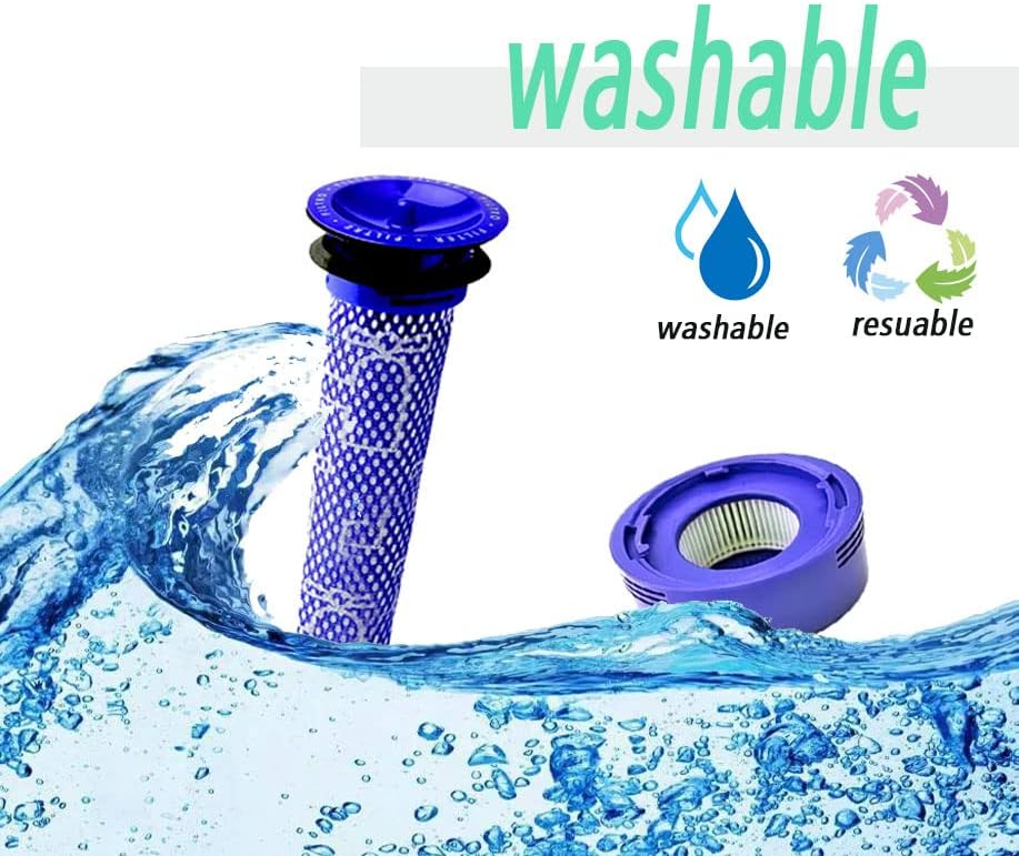 Pre and Post Filters Set Compatible With Dyson V7 and V8 Replacement