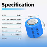 2PCS CR1/3N Lithium Battery 2L76, K58L, DL1/3N, 5018LC, CR11108, CR1/3N, CR13N