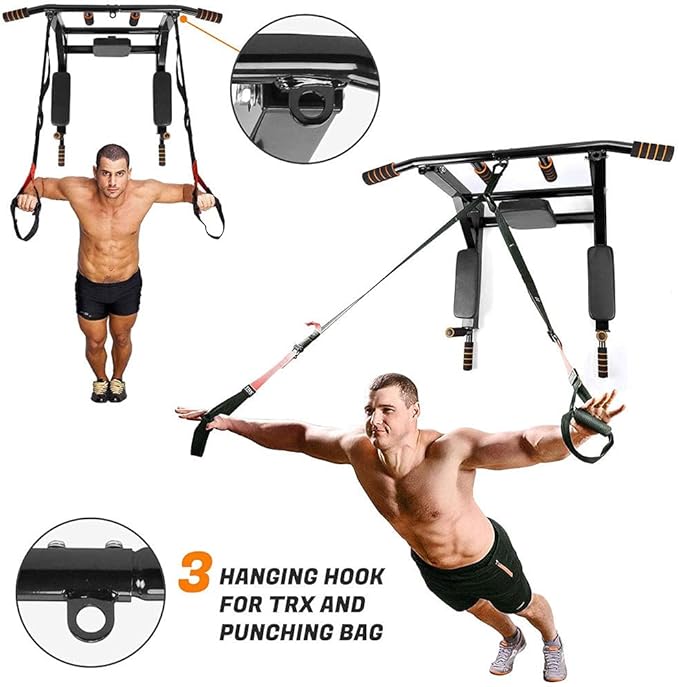 Wall Mount Pull Up Bar Training Chin Up Bar