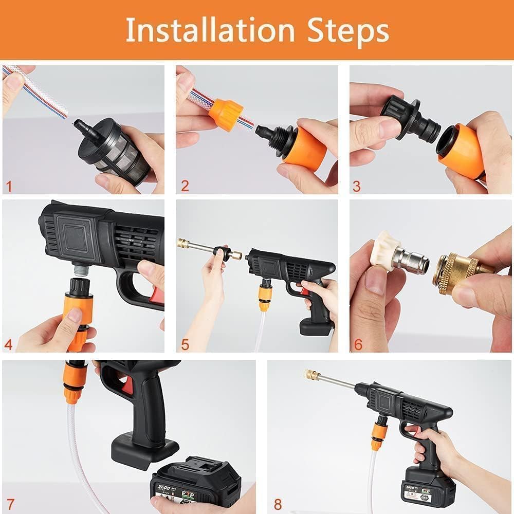 Cordless Portable High Pressure Washer, High Pressure Washer, Handheld High Pressure Car Washer Gun