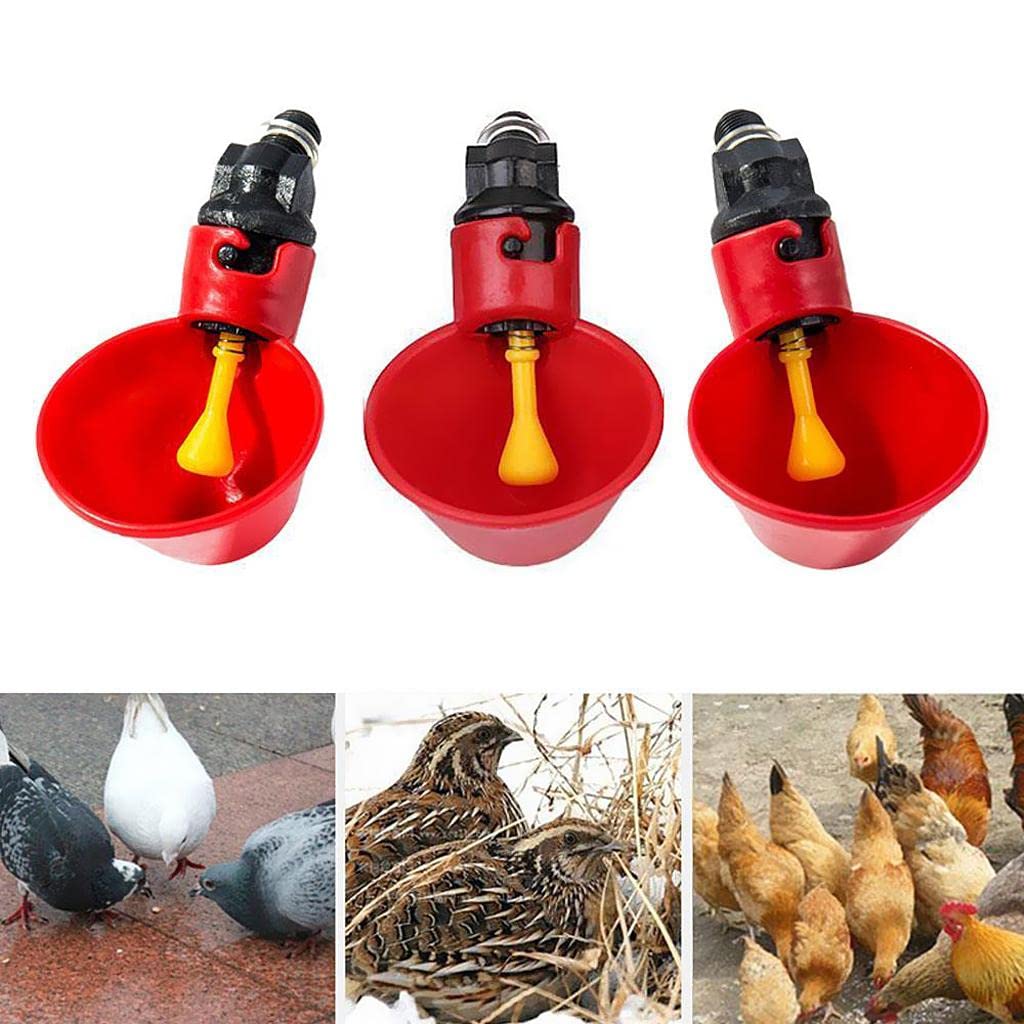 5Pcs Poultry Drinking Bowl Duck Water Dispenser Pigeon Chicken Water Cup