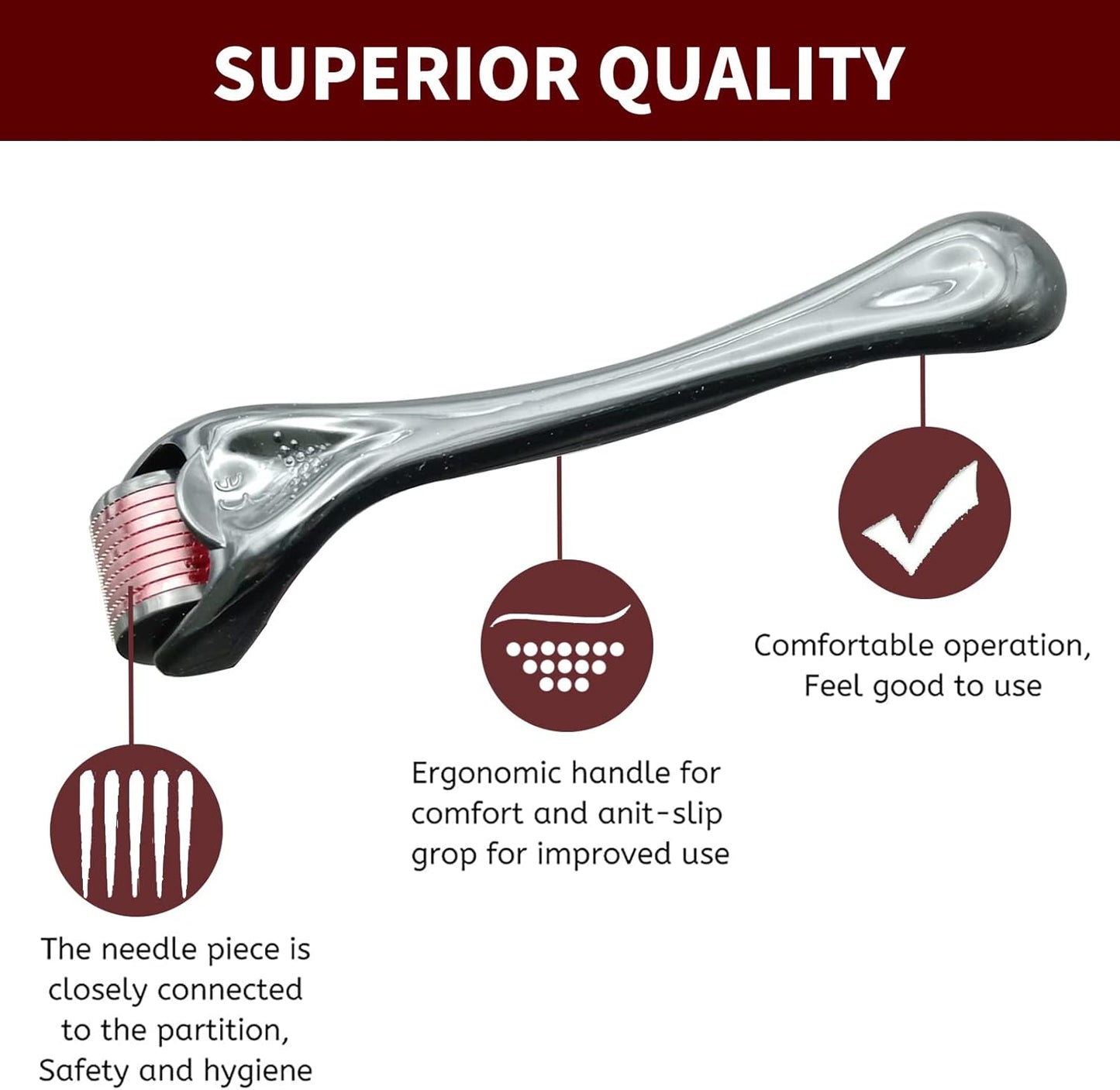 Micro Needling Derma Roller For Women and Men 0.5mm
