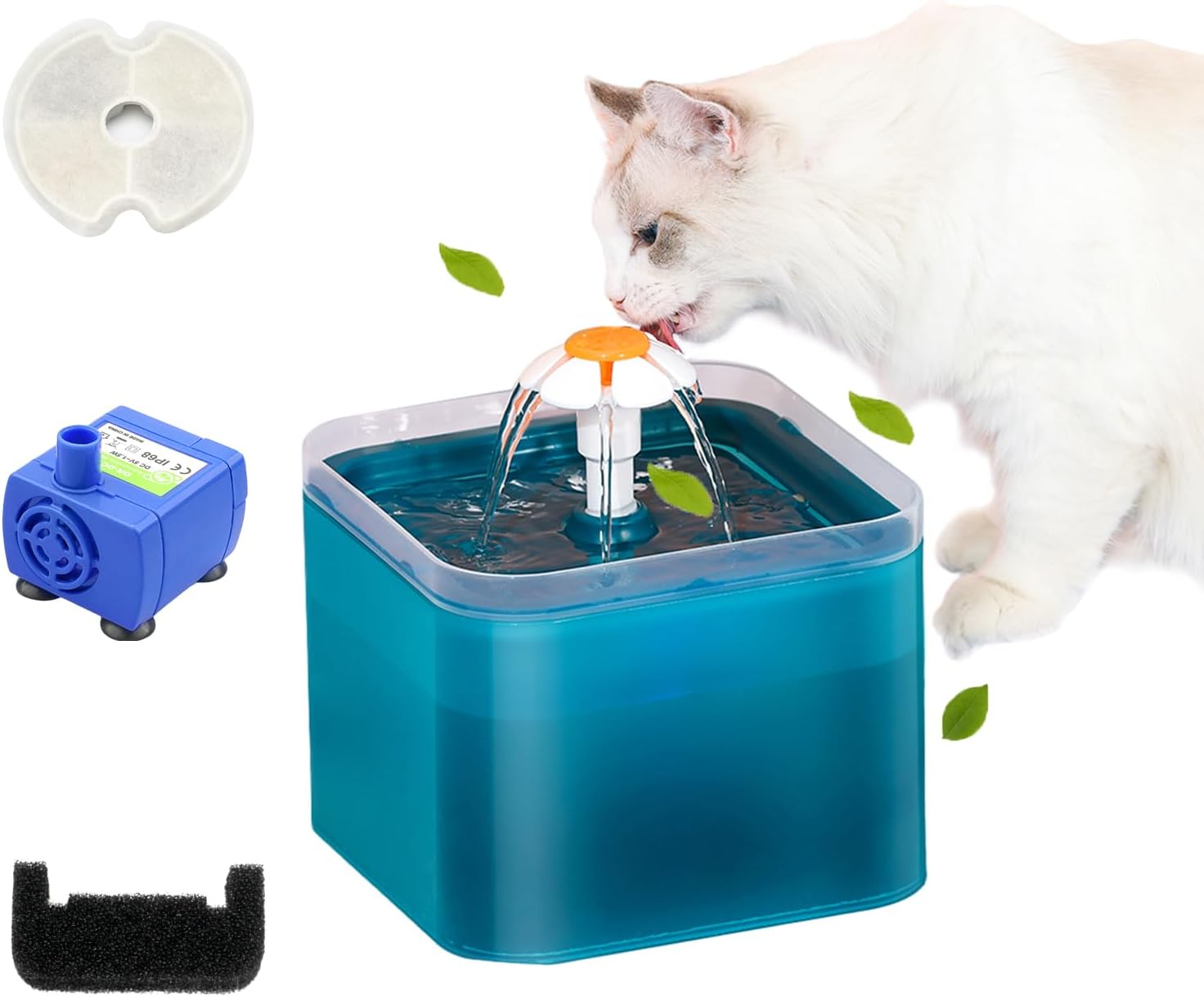 2L Automatic Electric Pet Water Fountain Dog Cat Feeder Bowl Dispenser