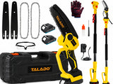 Mini Chain saw Cordless Power Chain Saws 6" with Extension Pole & Battery System