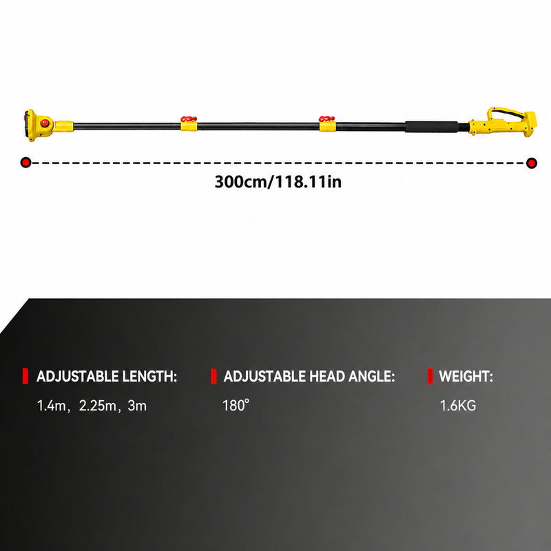 Mini Chain saw Cordless Power Chain Saws 6" with Extension Pole & Battery System