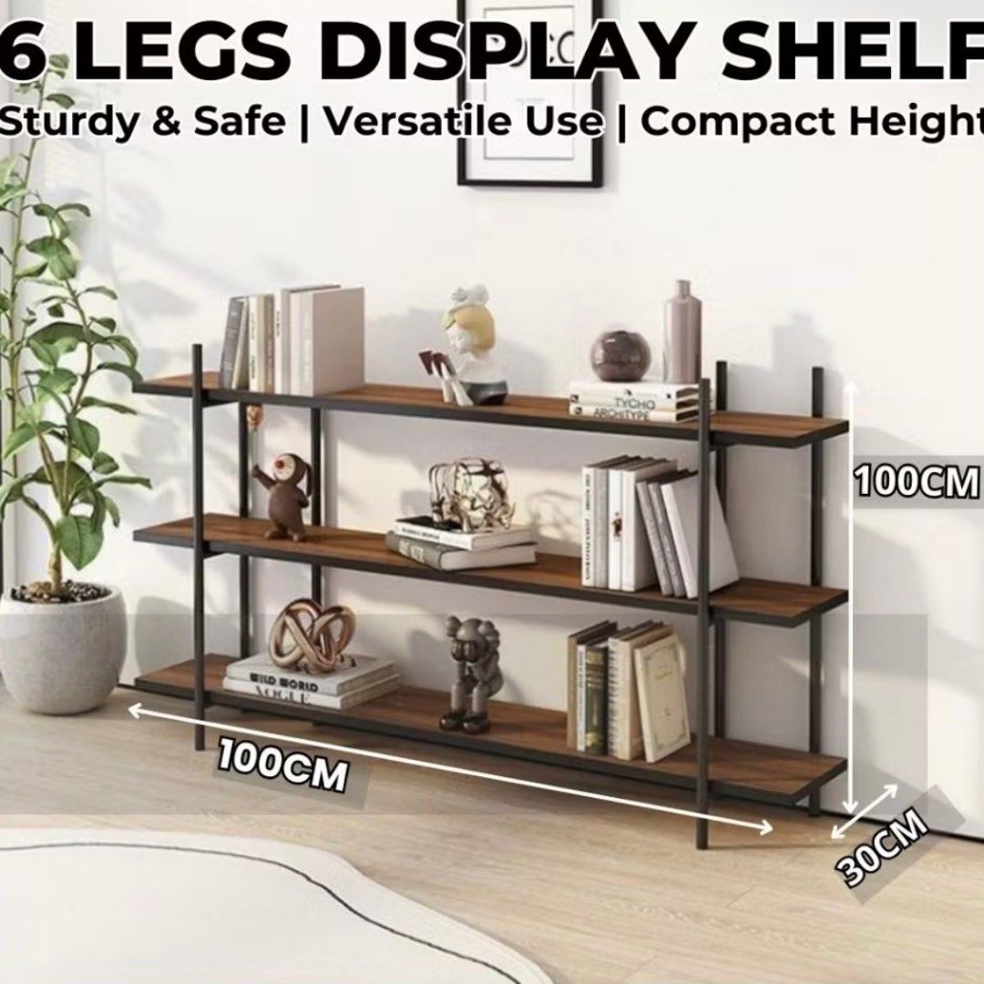 3 Tier Bookshelf Console Table Hallway Flower Table