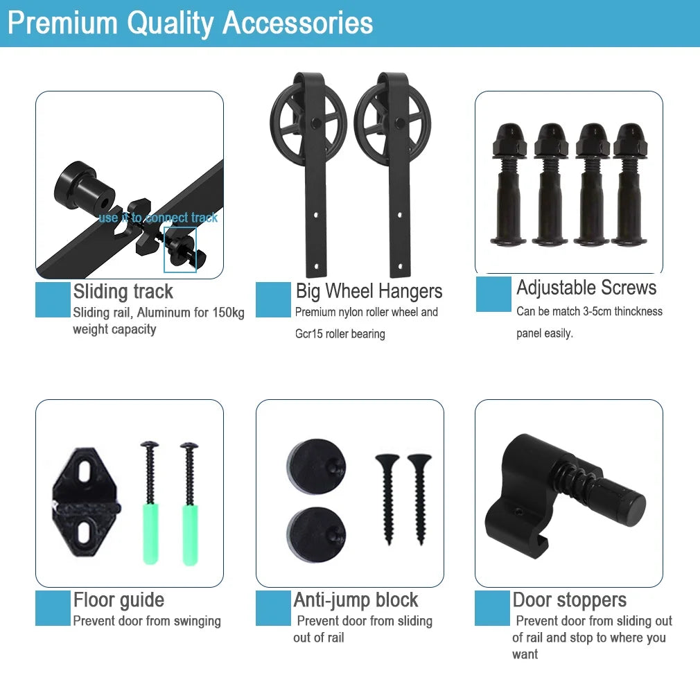 4m Barn Door Hardware Kit