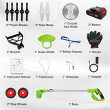 Cordless Electric Grass String Trimmer Lawn Cutter Brush Mower Whipper Snipper