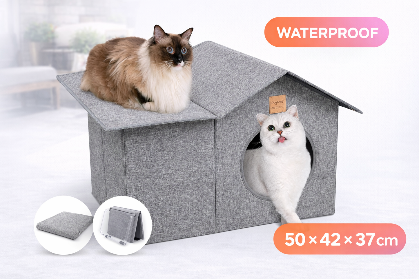 Large Foldable Waterproof Outdoor Pet House