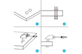 Double Hole Caravan Roof Boat Cable Entry Gland Solar Panel Mounting