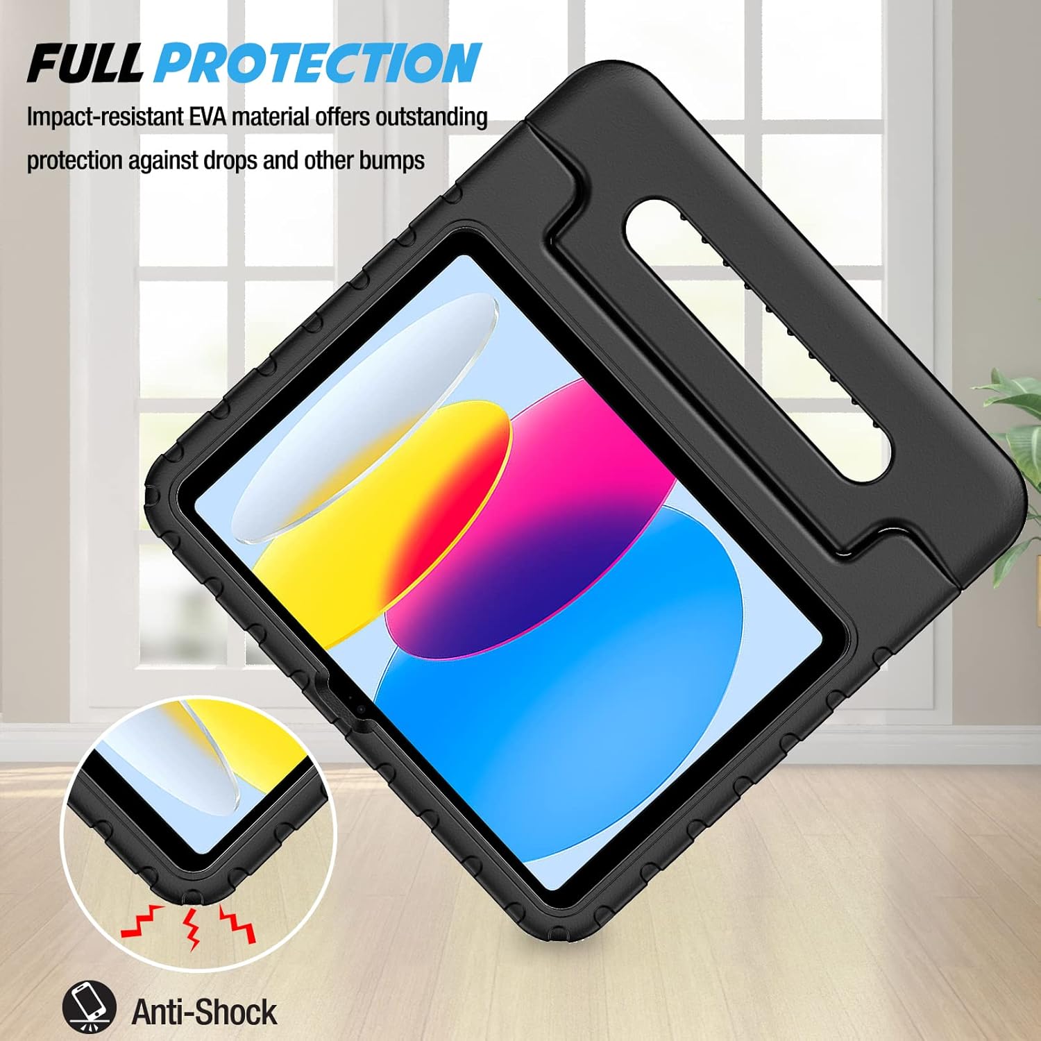 iPad Air 11'' & Pro 11'' 2024 Case EVA Kids School Black
