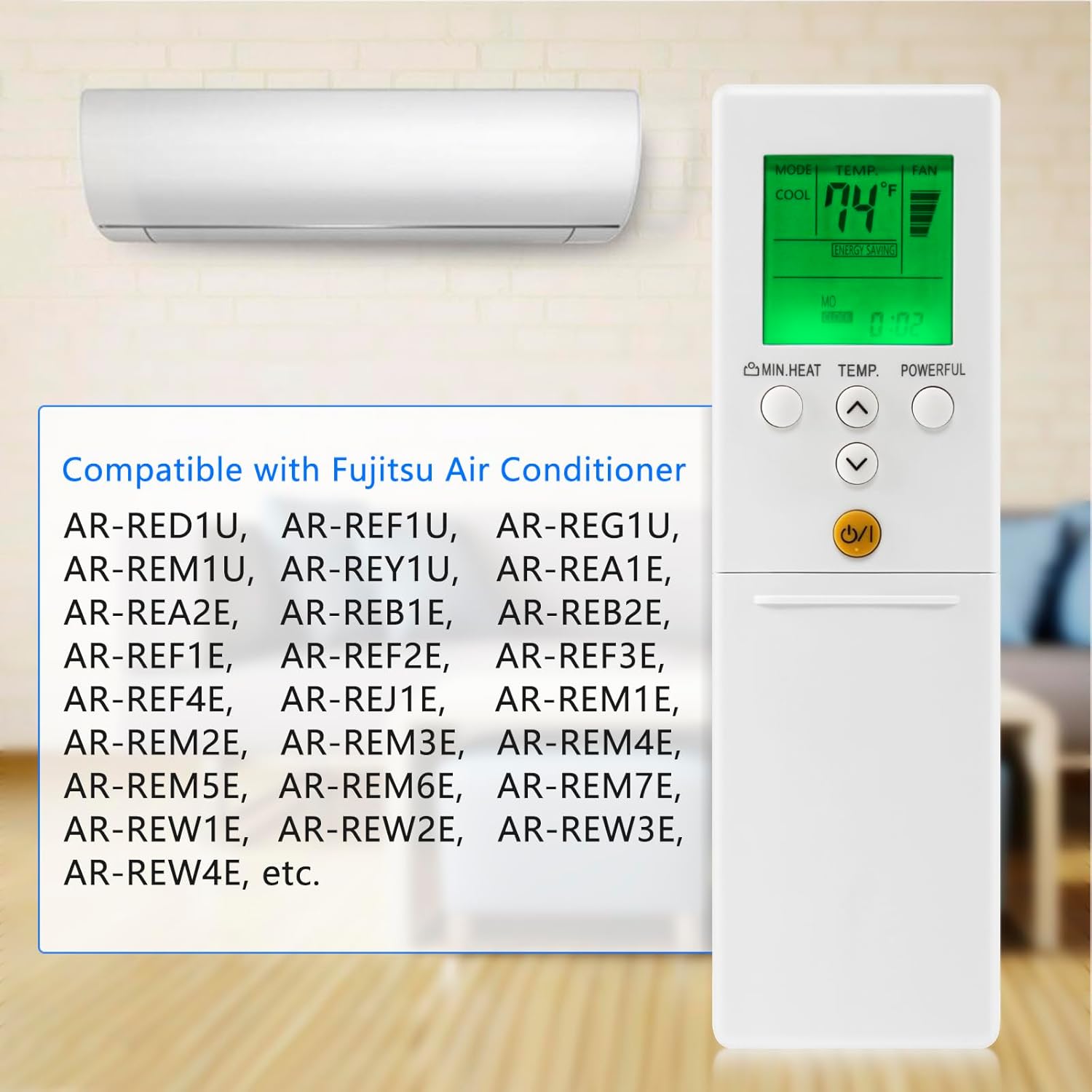 Fujitsu Air Conditioner Heat Pump Replacement Remote Control