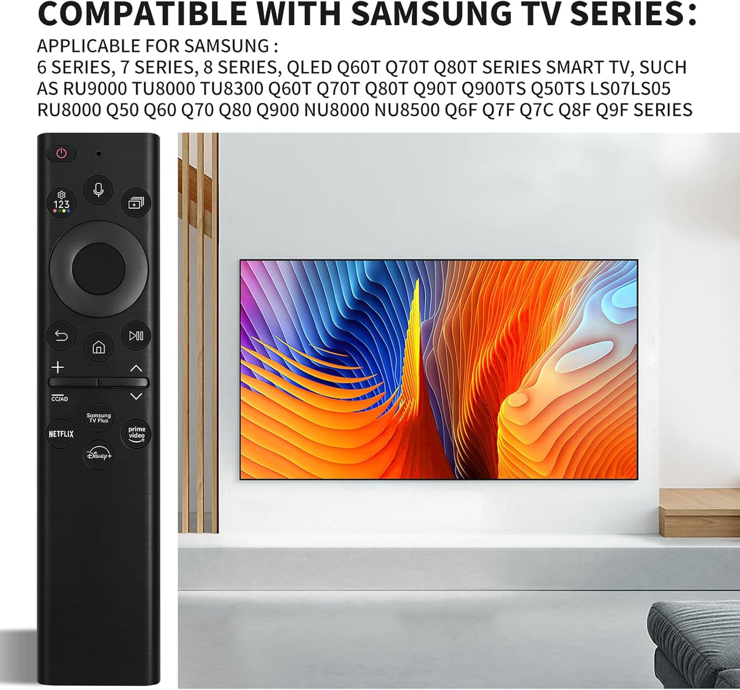 Replacement Remote compatible with Samsung Smart Solar TV Remote