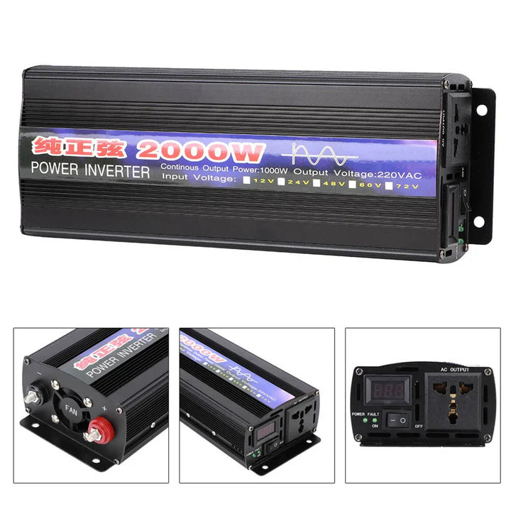2000W Pure Sine Wave Power Inverter
