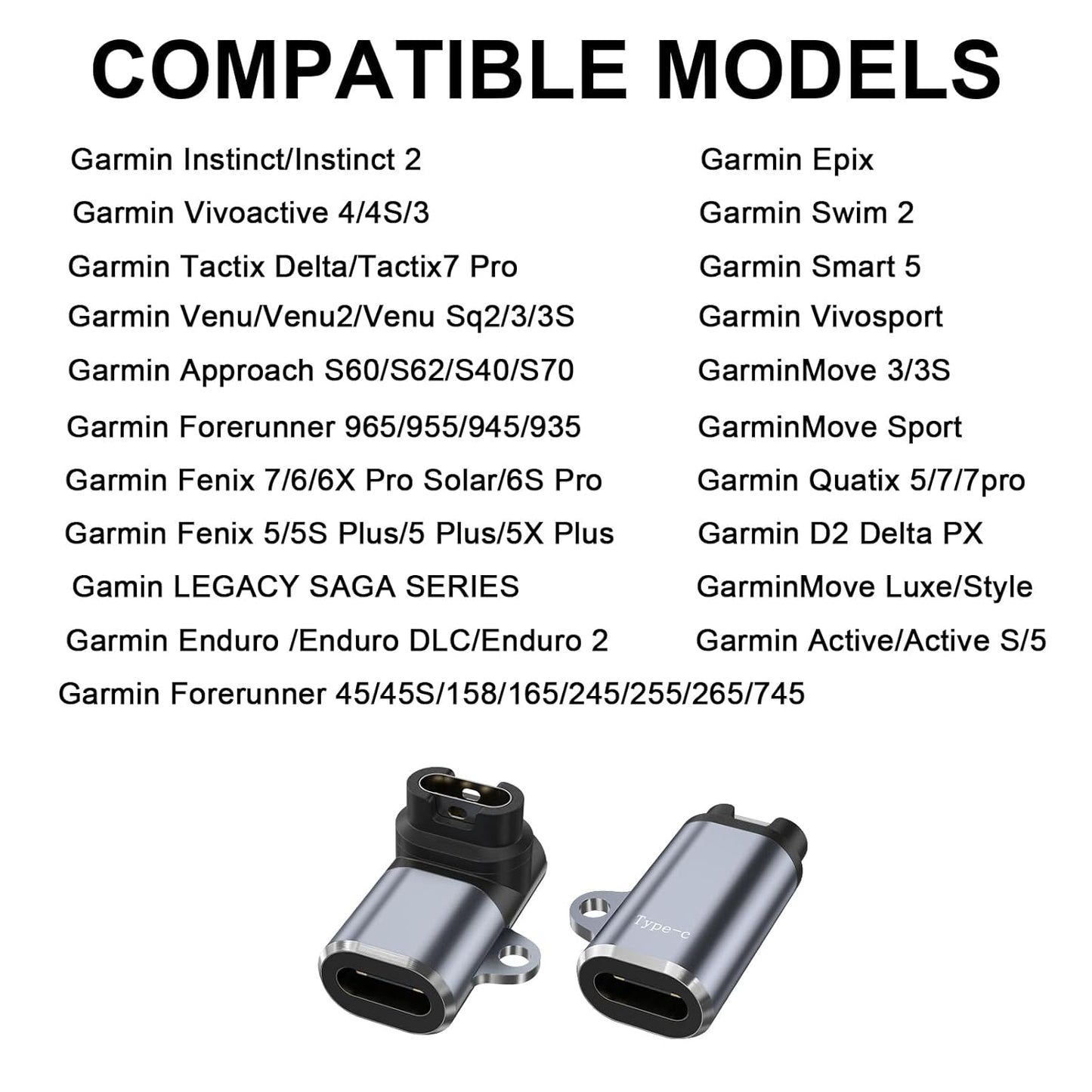 Lightning to Garmin Watch Charging Adapter Charger