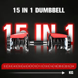 Adjustable dumbbells 24Kg