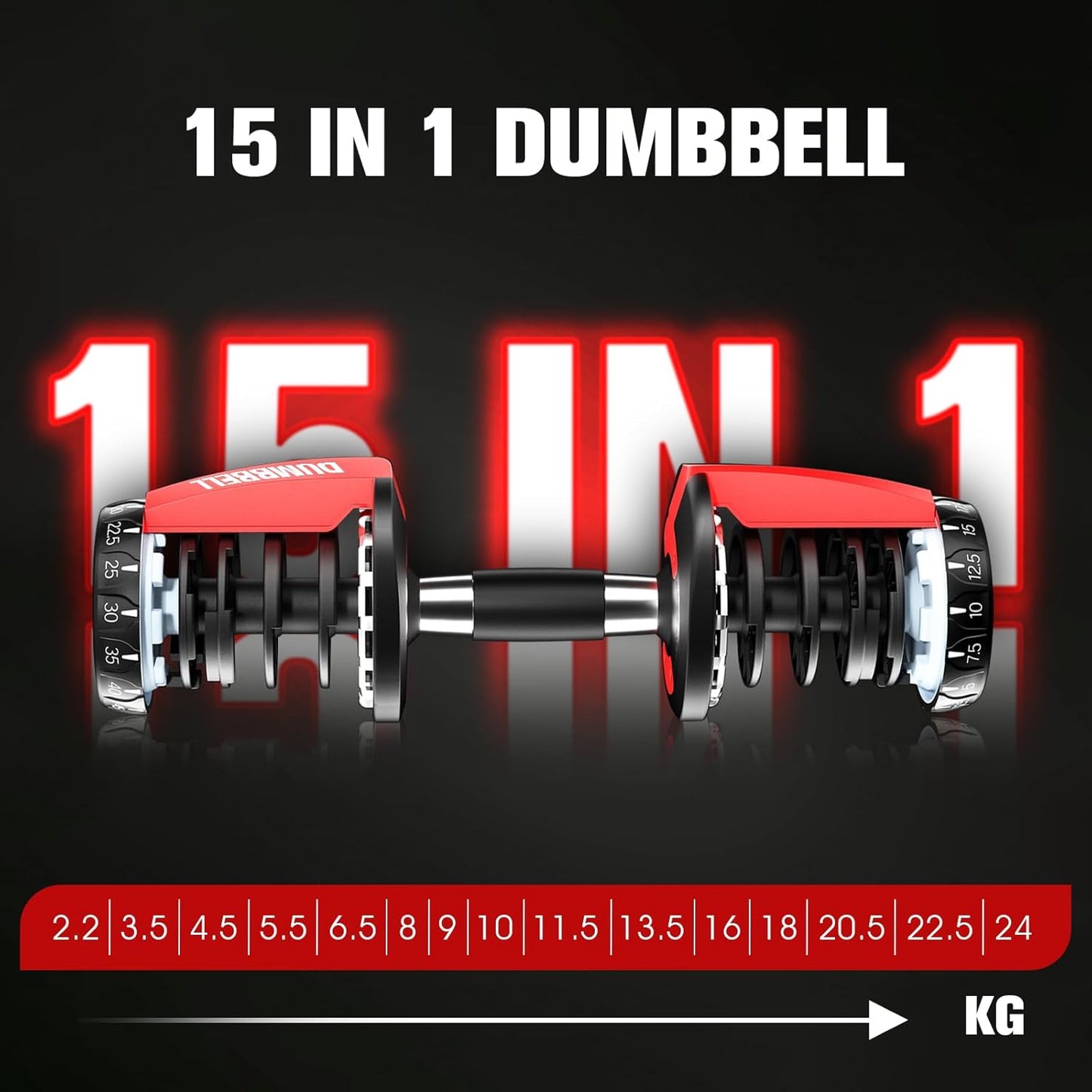 Adjustable dumbbells 48Kg