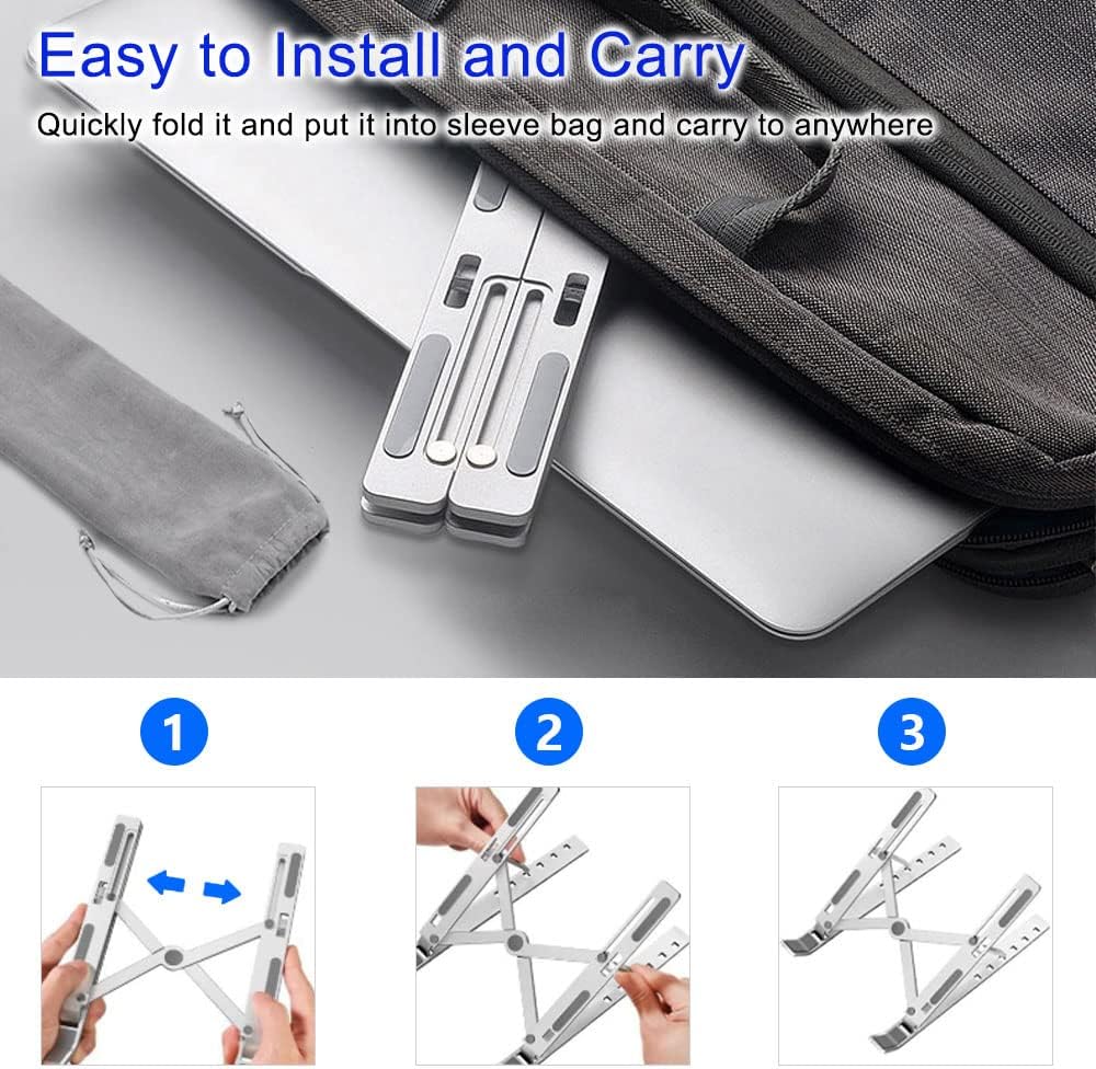 Adjustment Laptop Tablet Mobile Stand Desk foldable