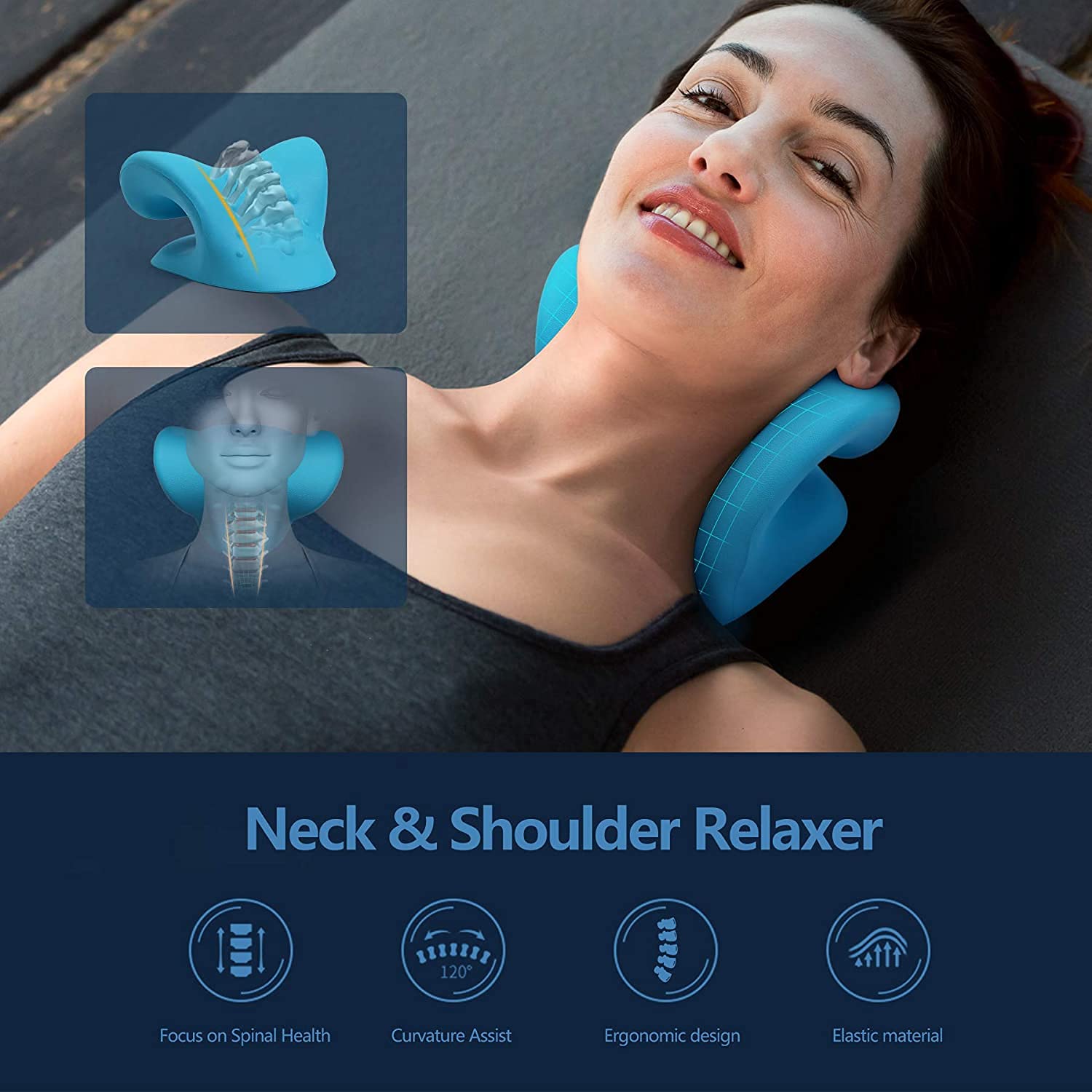 Neck and Shoulder Relaxer Pillow Cervical Traction
