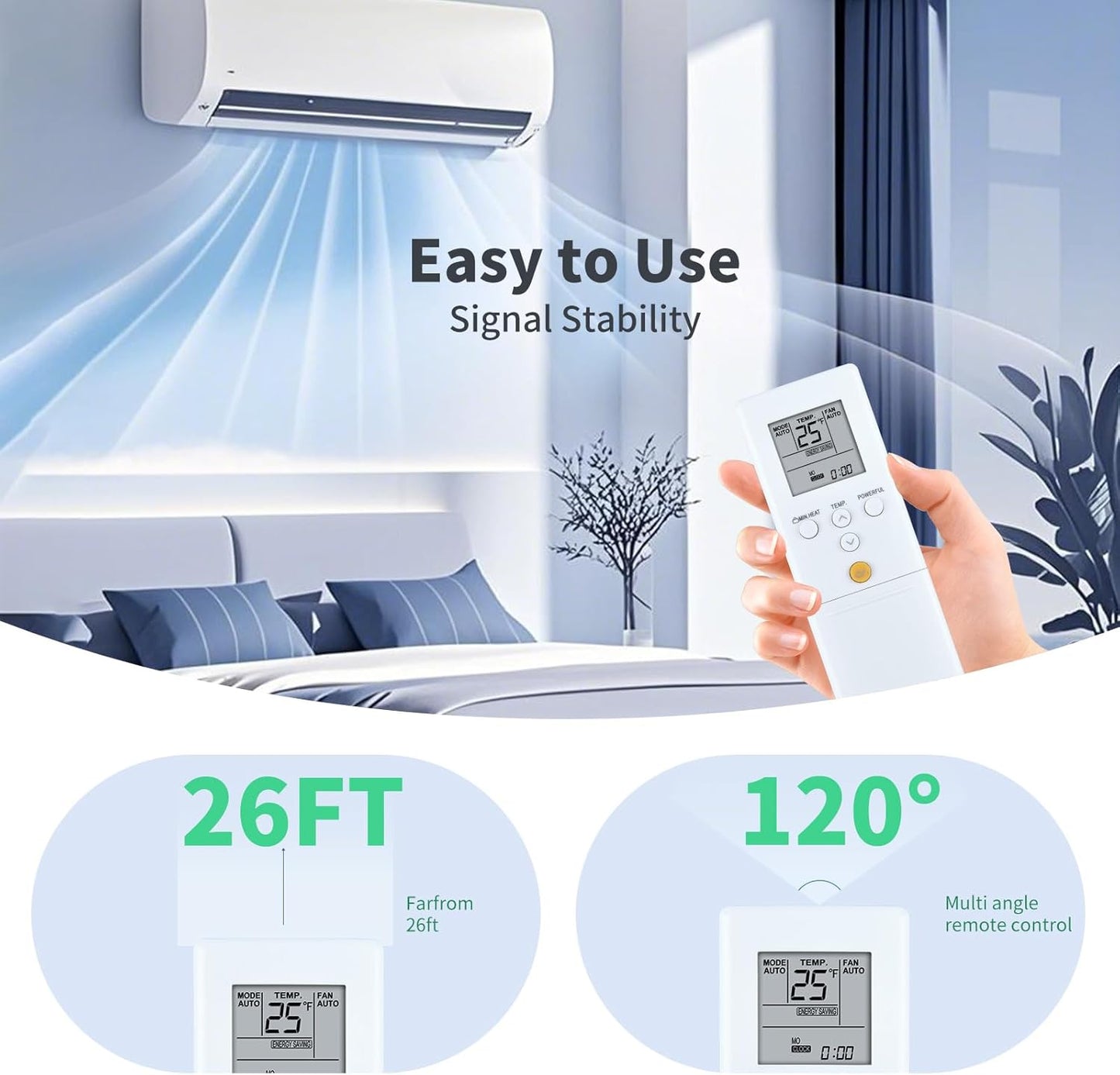 Fujitsu Air Conditioner Heat Pump Replacement Remote Control