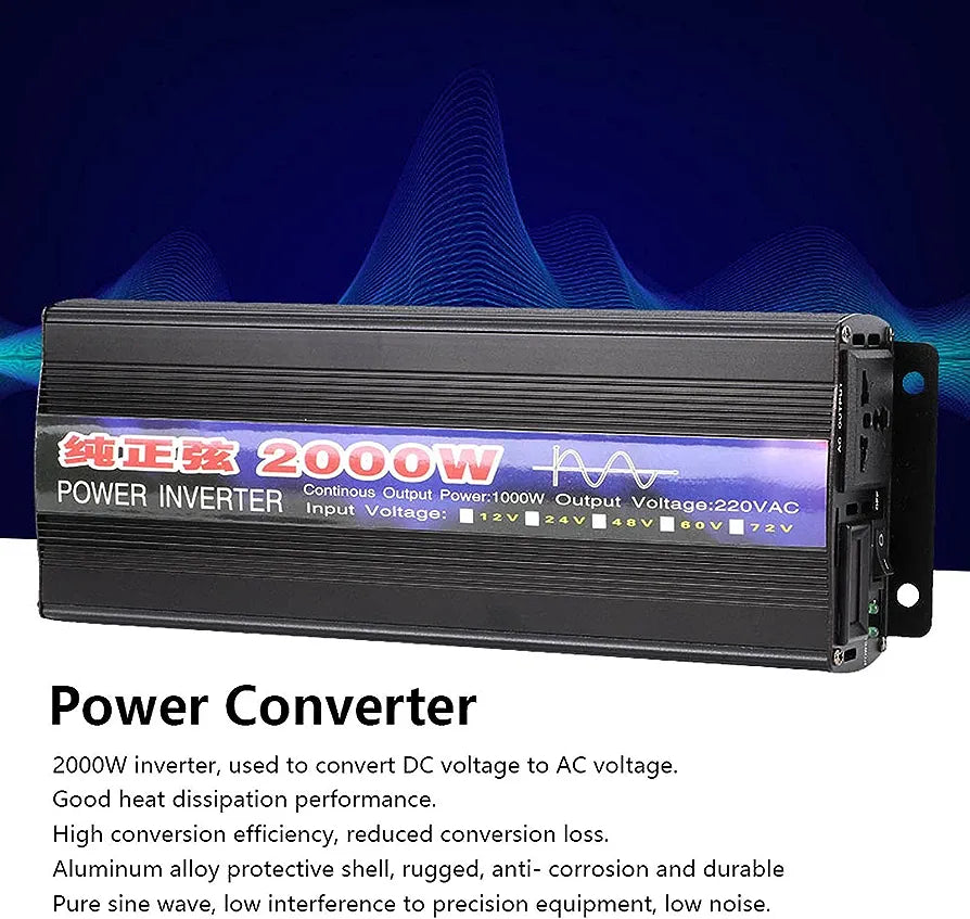 2000W Pure Sine Wave Power Inverter