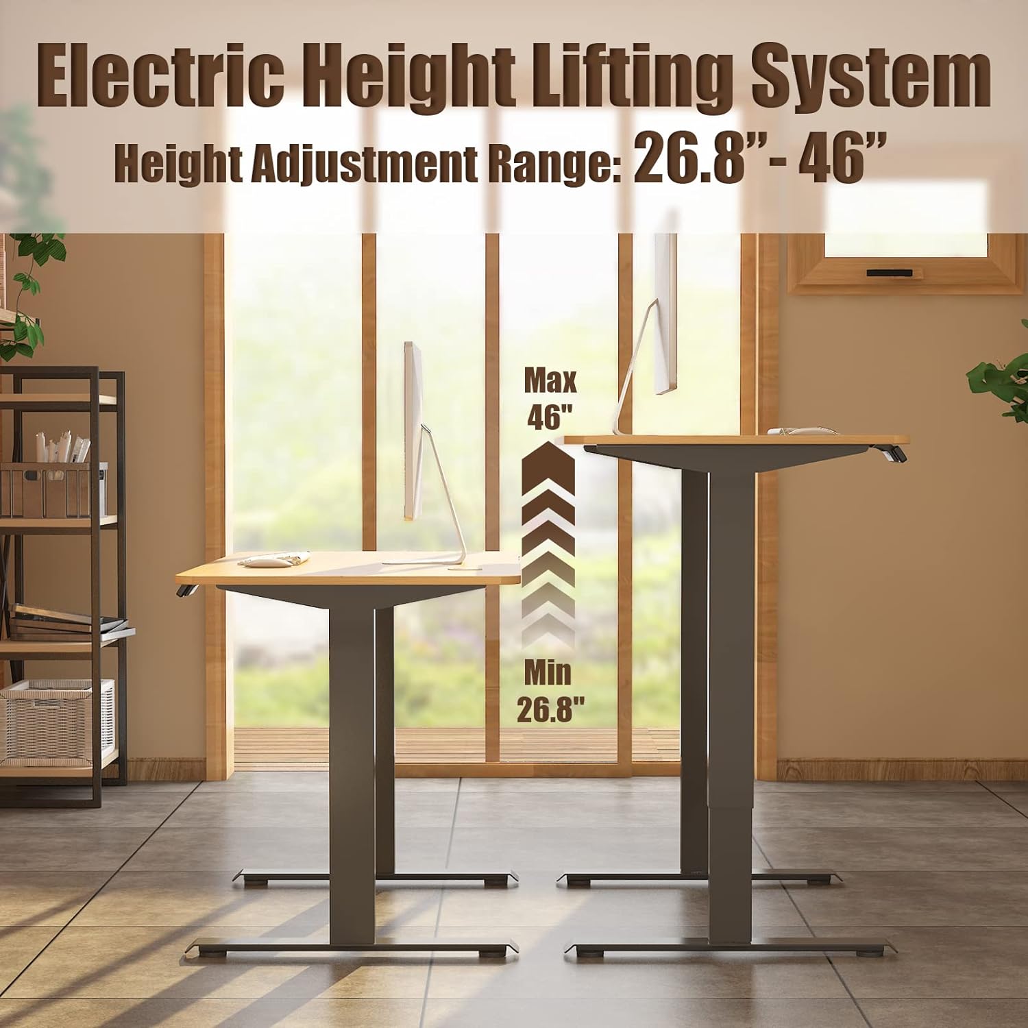 Height Adjustable Desk Table 120 x 60CM
