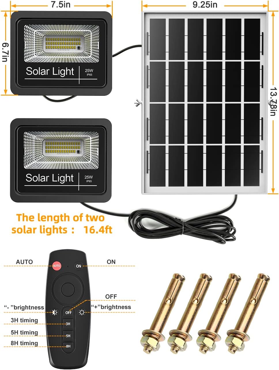 Outdoor Solar Security Flood Light