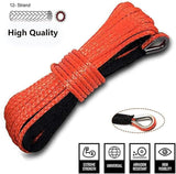 Synthetic Winch Rope Red 15m 6mm