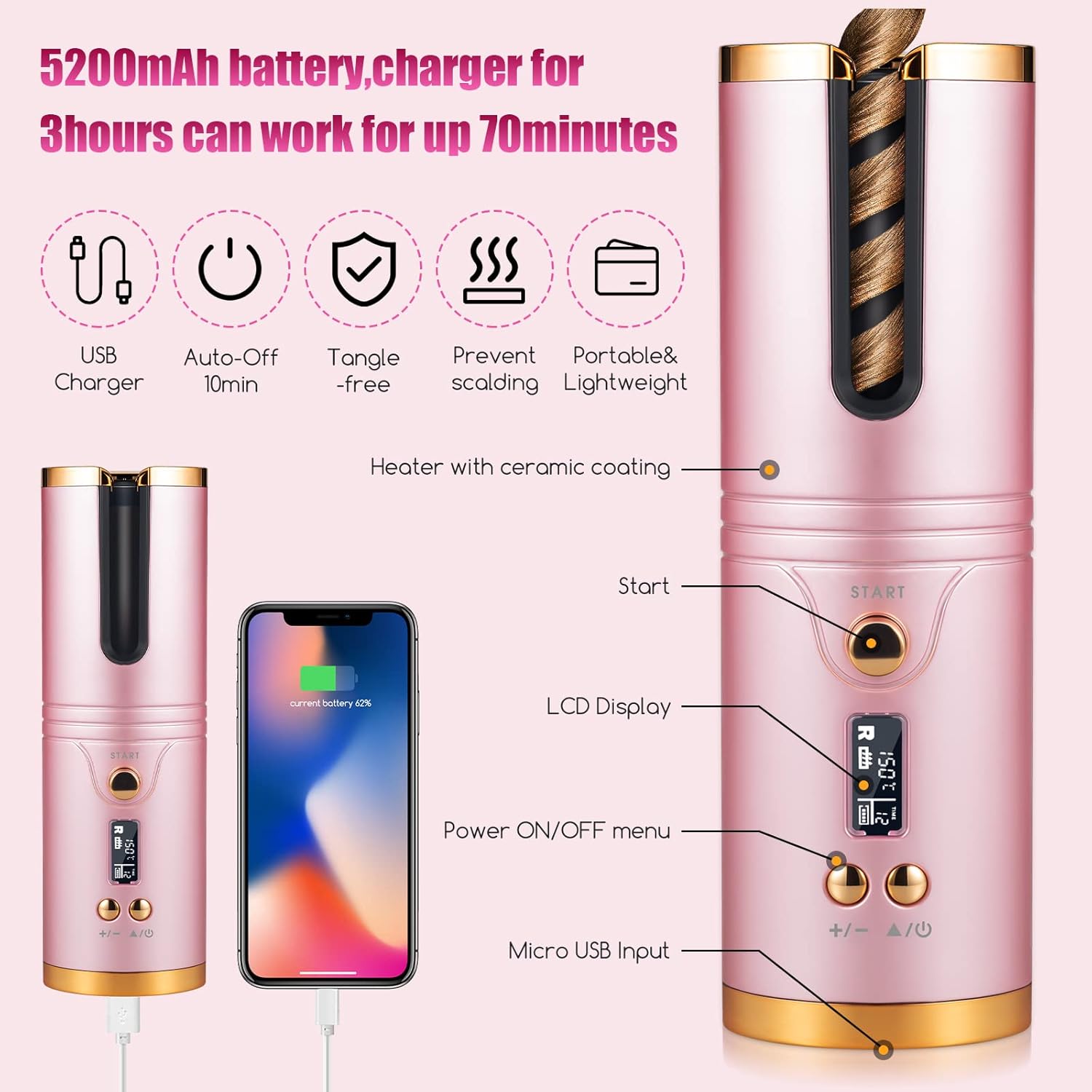 Hair Curler Cordless