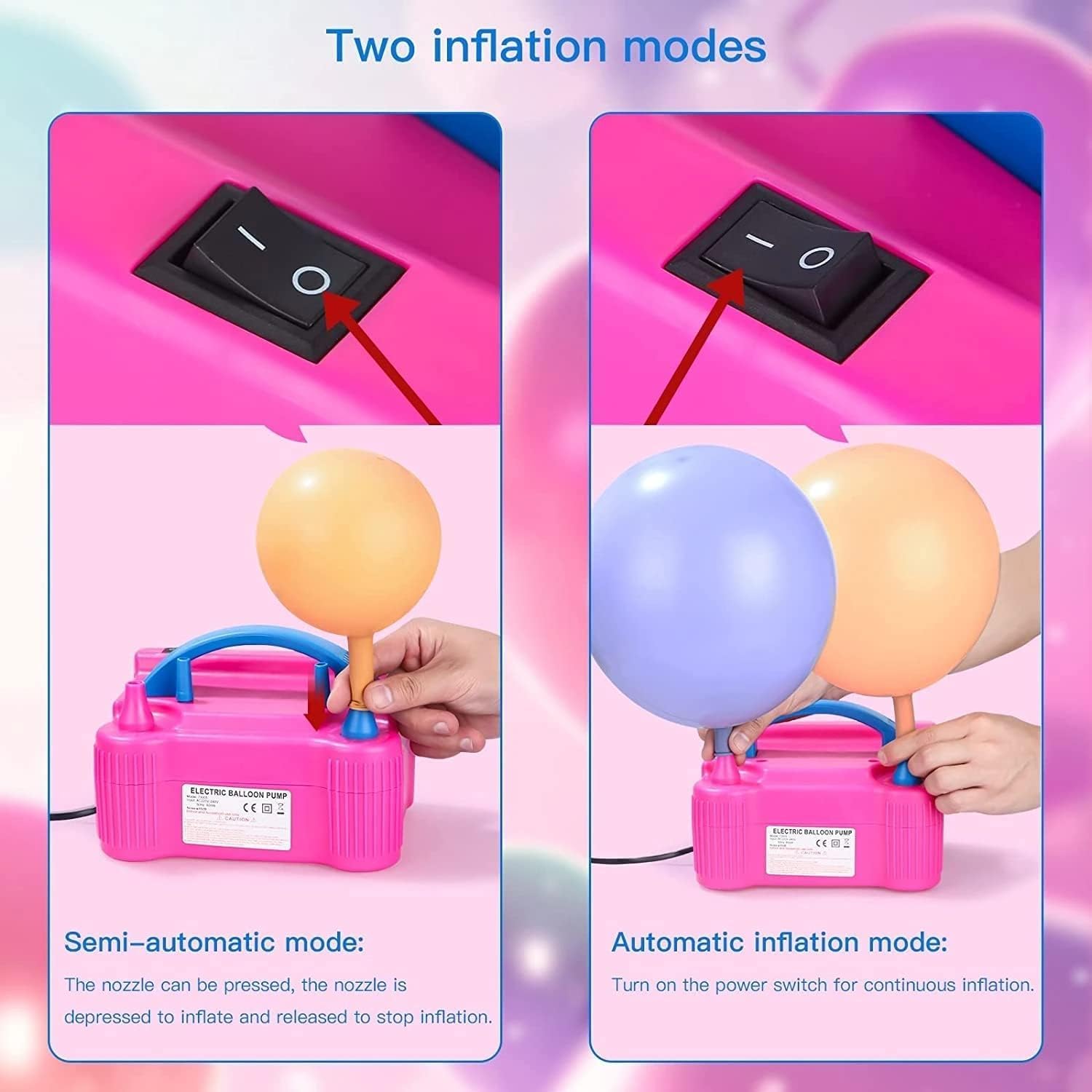 Electric Balloon Air Pump Inflating Air