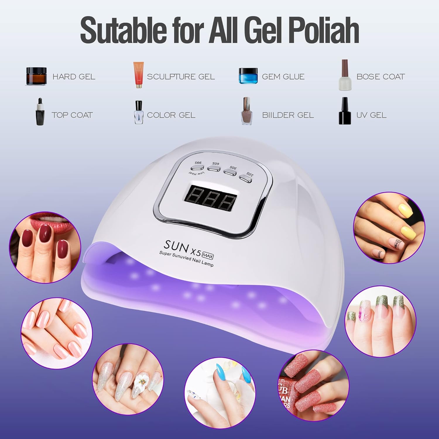 Nail Dryer Lamp 120W UV LED