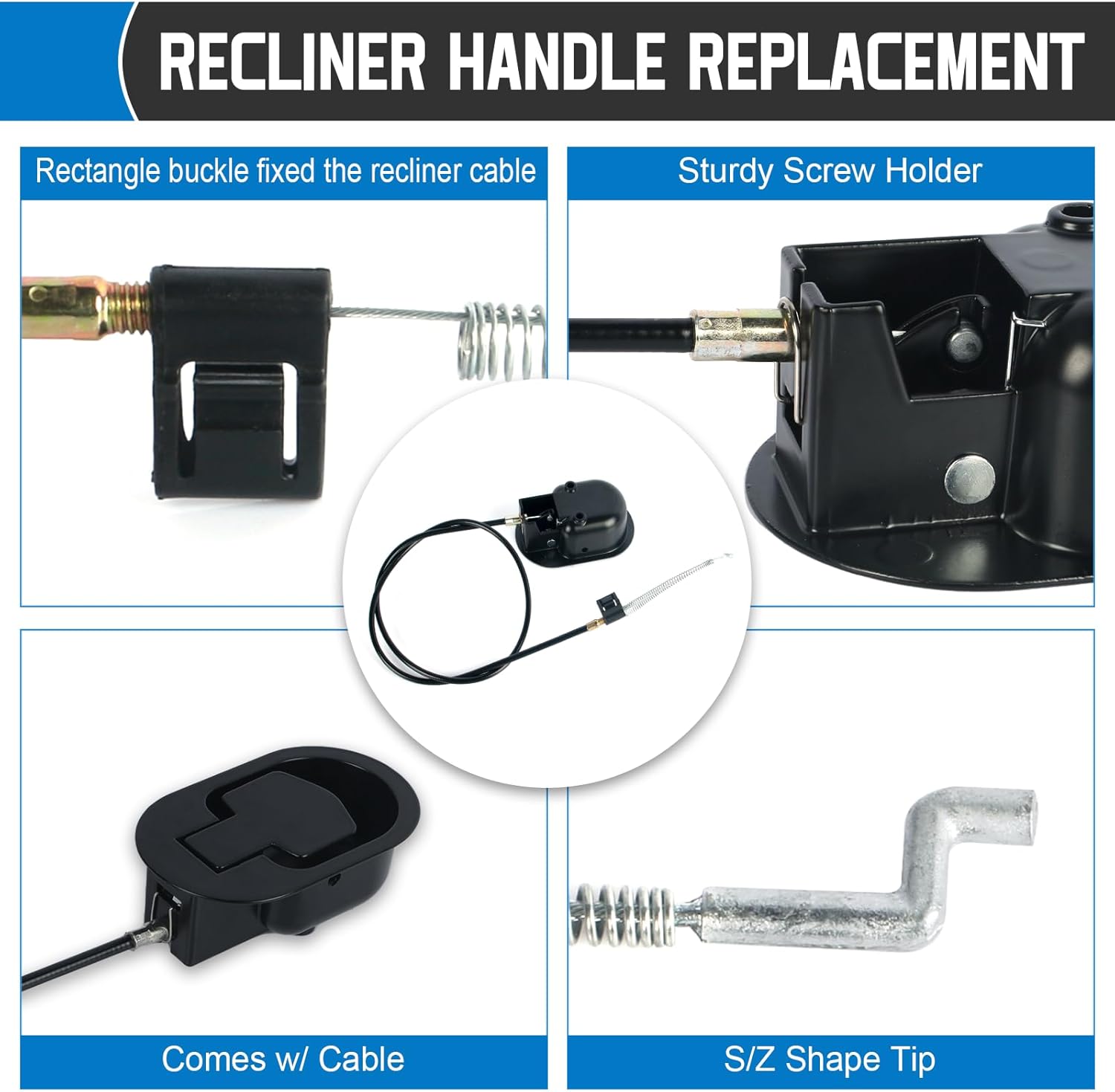Sofa Lounge Metal Recliner Handle Release Lever Trigger