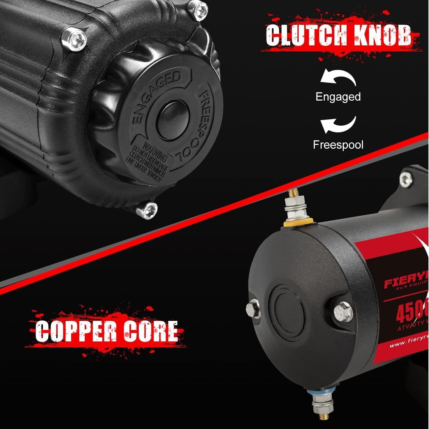 Electric Winch ATV Motor 4500lbs