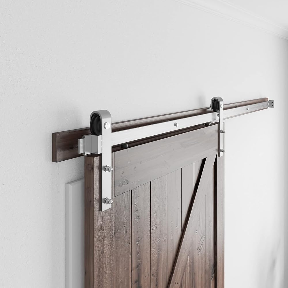 Barn Door Hardware Sliding Door Stainless Steel 1.5m