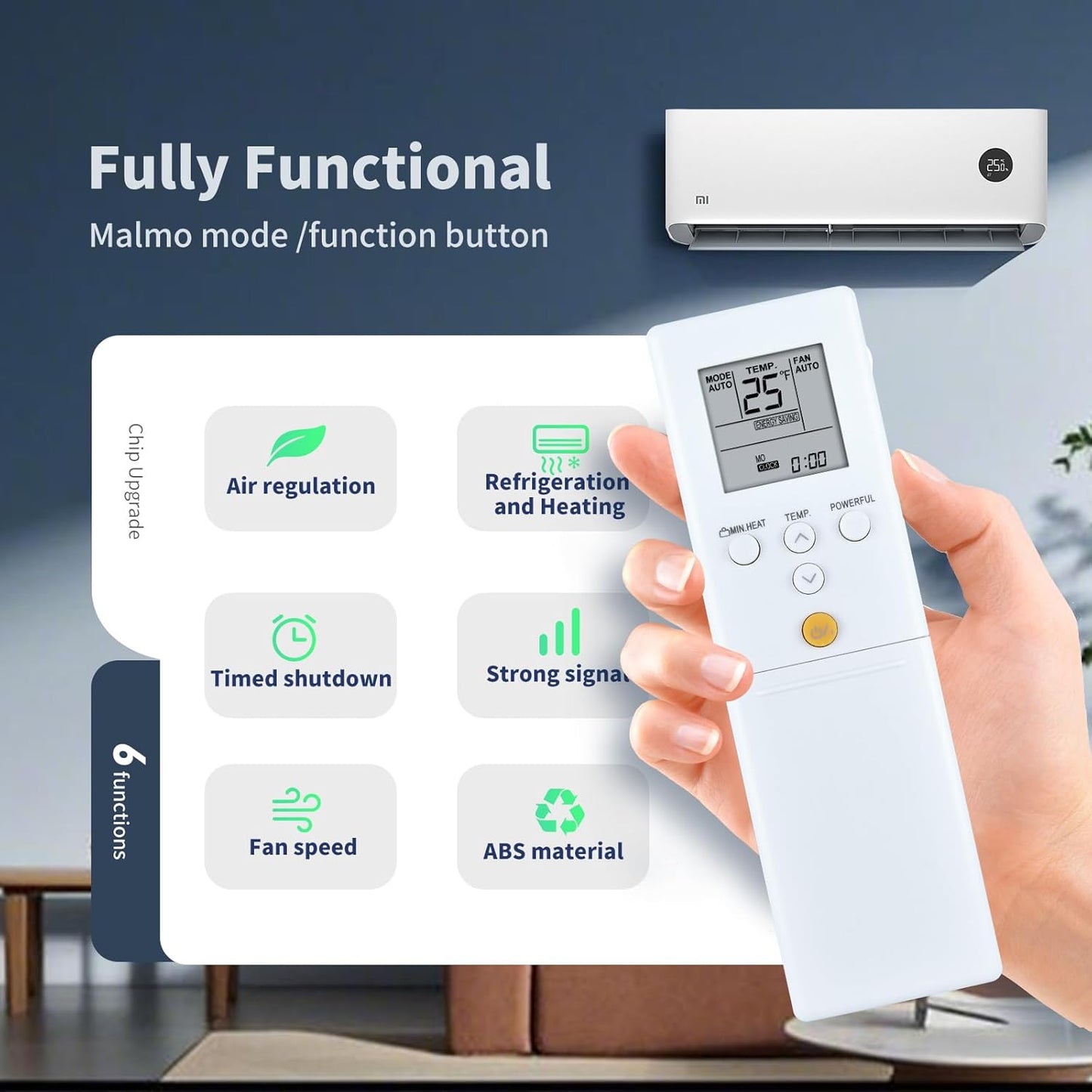 Fujitsu Air Conditioner Heat Pump Replacement Remote Control