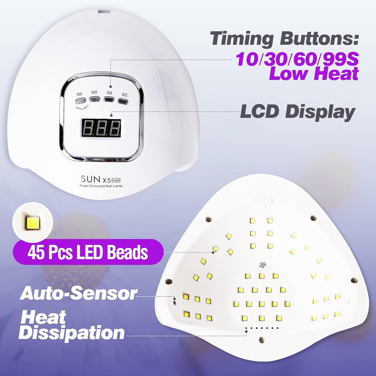 Nail Dryer Lamp 120W UV LED