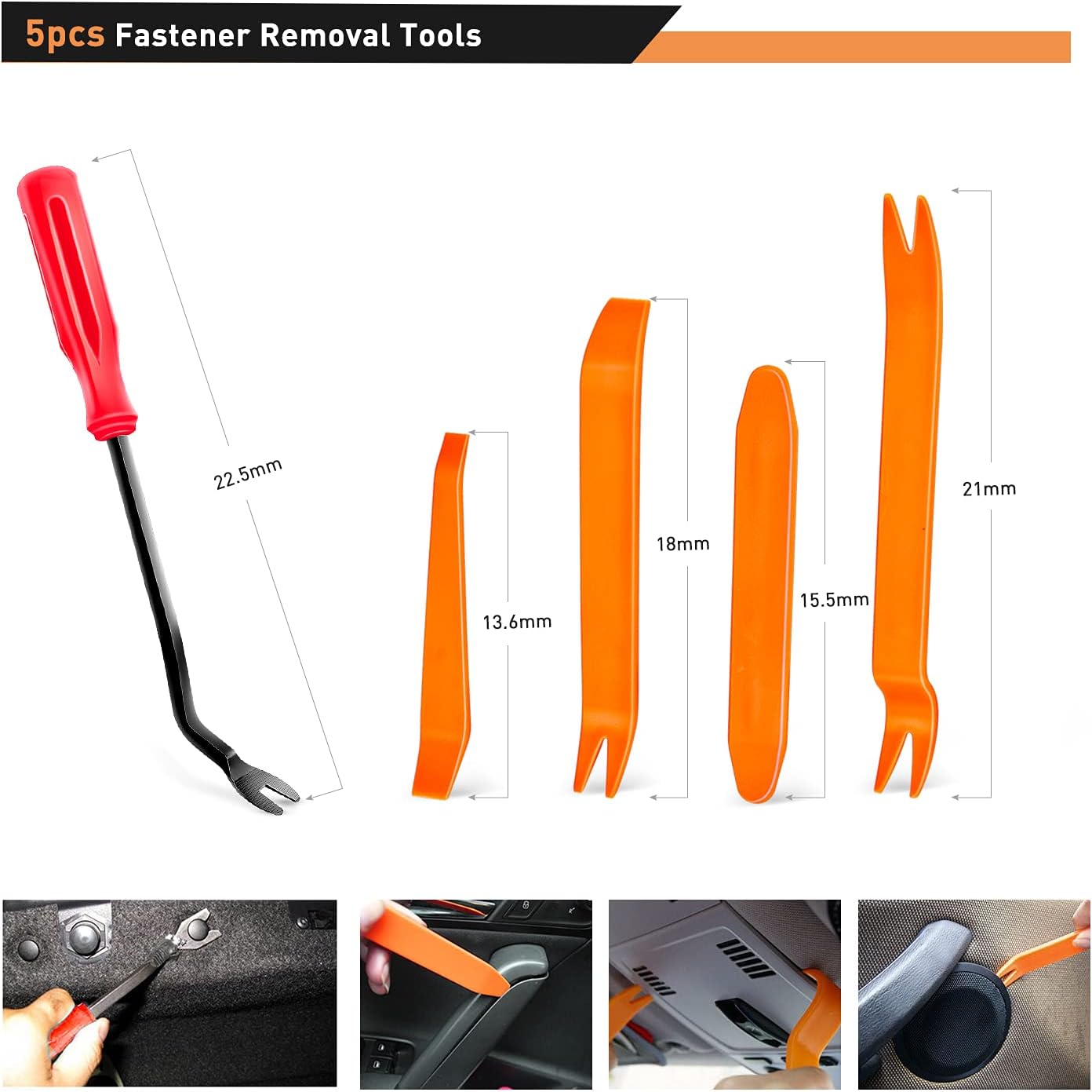 635pcs Car Body Trim Clips Retainer Bumper Rivets Fastener Kit